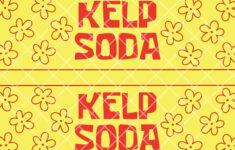 Kelp Soda Bottle Labels: Printable Party Decor (Digital Download for Kelp Soda Labels Printable Free