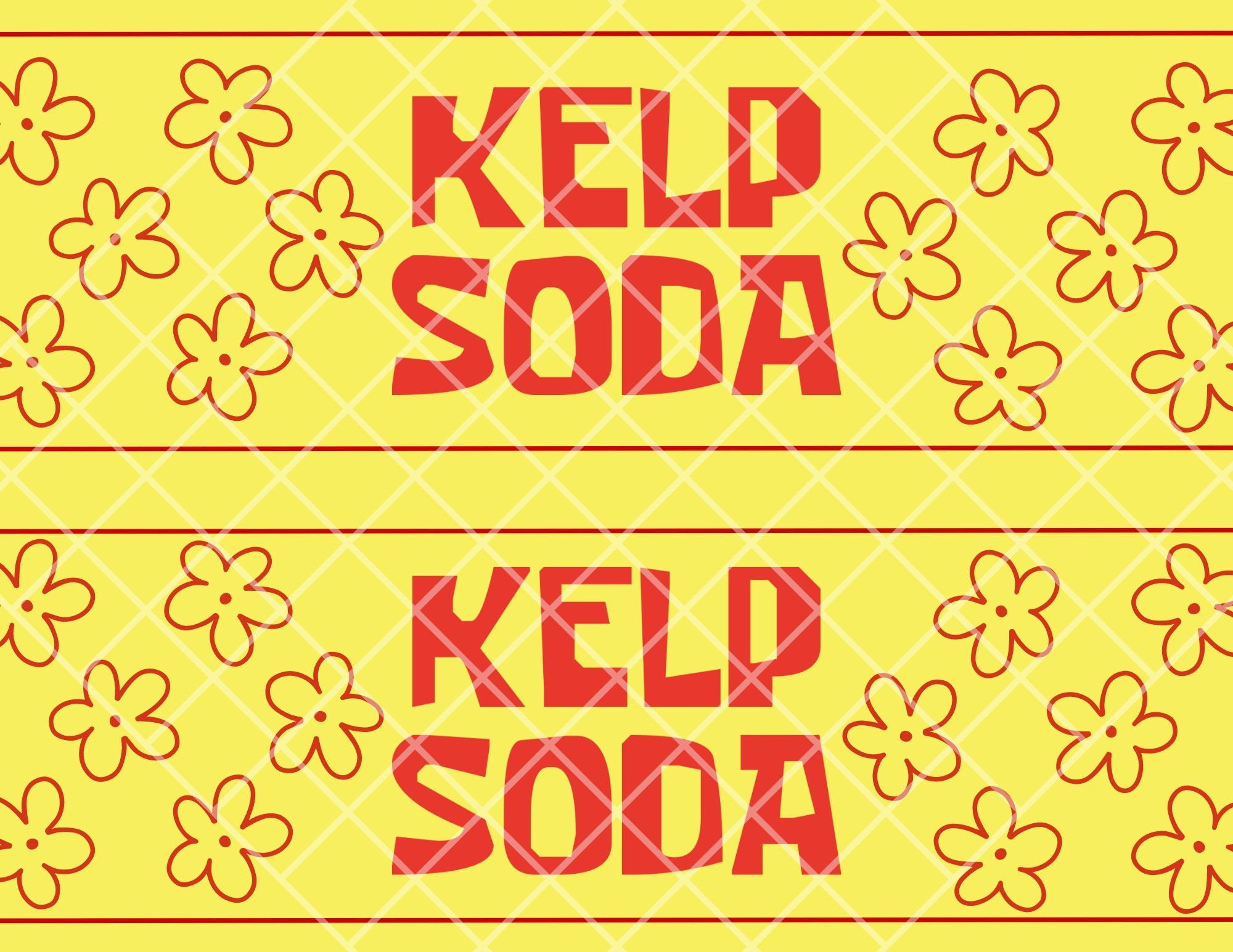 Kelp Soda Bottle Labels: Printable Party Decor (Digital Download for Kelp Soda Labels Printable Free