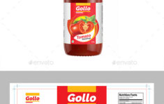Ketchup Label Template, Print Templates | Graphicriver in Heinz Ketchup Label Printable