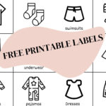 Kids Clothing Drawer Visual Labels   Golden Gluegun With Free Printable Clothing Drawer Labels