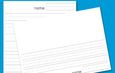 Kindergarten Lined Paper Printable - Get Free Pdf File Templates with regard to Free Printable Lined Paper Kindergarten