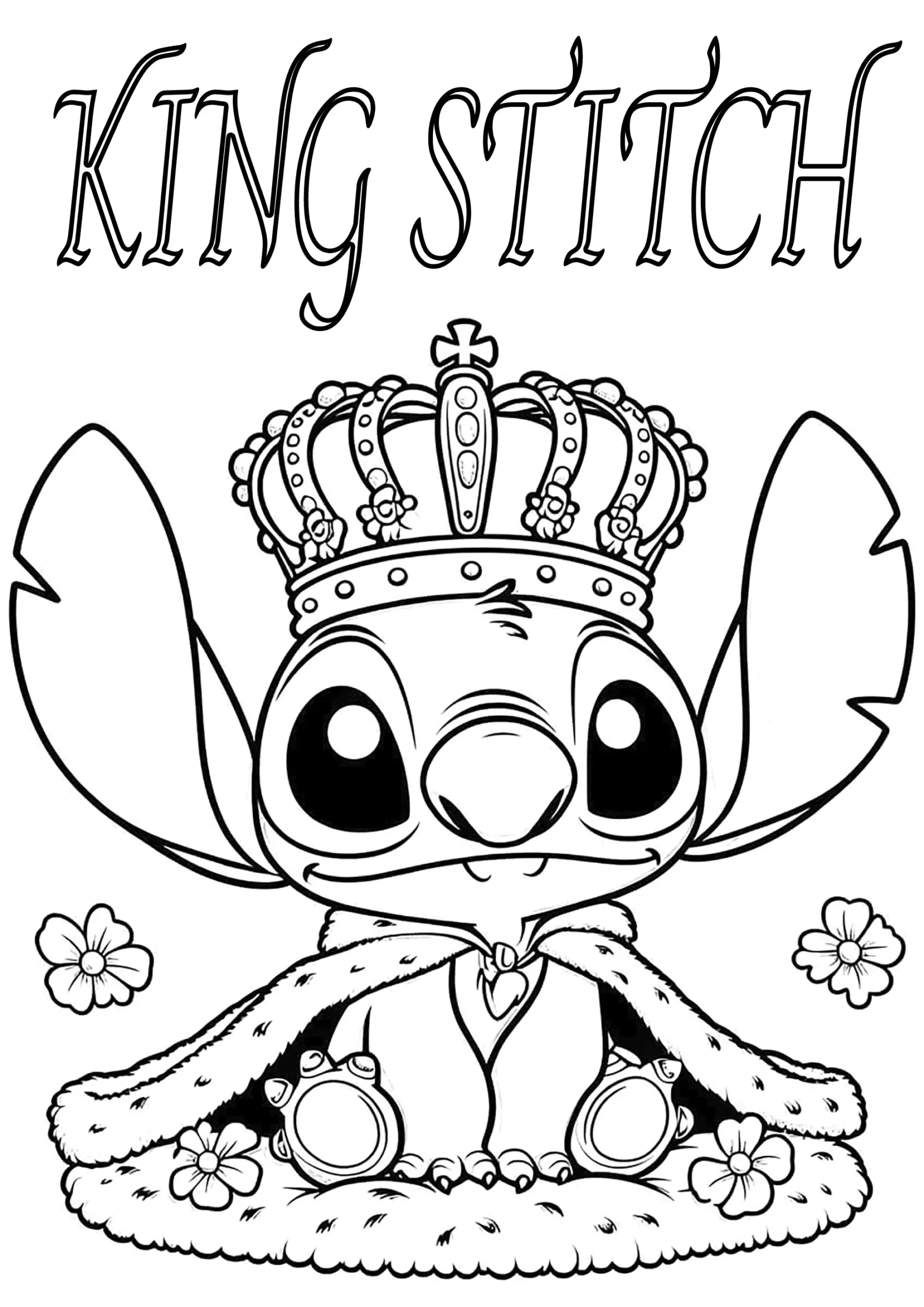 King Stitch - Lilo And Stitch Coloring Pages with Free Printable Coloring Pages Stitch