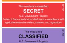 Klassifizierte Etiketten - Us Regierung - Etsy.de within Sf 710 Unclassified Label Printable