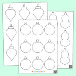 Kostenlose Malvorlage Für Weihnachtsbaumschmuck Als Pdf Pertaining To Free Printable Templates Christmas Ornaments
