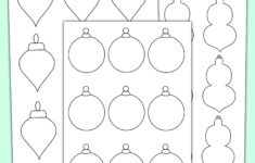 Kostenlose Malvorlage Für Weihnachtsbaumschmuck Als Pdf pertaining to Free Printable Templates Christmas Ornaments