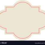 Label Decoration Premium Template Blank Design Vector Image Regarding Printable Label Design