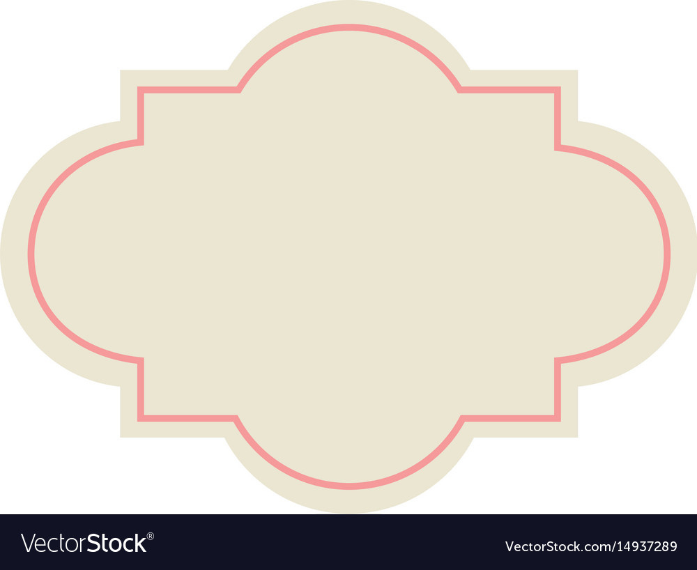 Label Decoration Premium Template Blank Design Vector Image regarding Printable Label Design