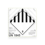 Label Dry Ice Un1845 International 160 Mm X 162 Mm White Regarding Dry Ice Un1845 Printable Label