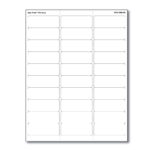 Label Laser Paper Permanent 3 2 5/8"X1" White 30 Per Sheet Pertaining To Printable Label Template 8 Per Sheet