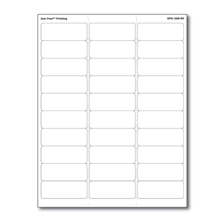 Printable Label Template 8 Per Sheet