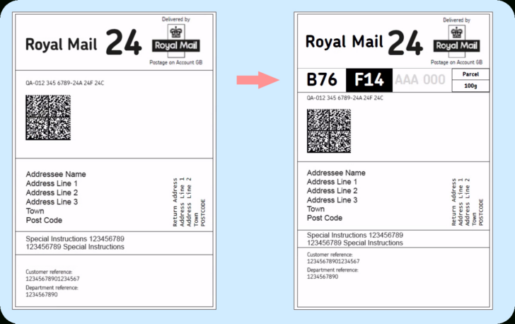 Printable Label Royal Mail