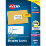 Label Template 1" X 2 5/8" Shipping Addess Labels 900 Label Inside Label Size 1 X 2 5/8 Template Printable