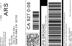 Label throughout UPS Printable Label