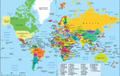 Labeled Map Of The World – Map Of The World Labeled [Free] intended for World Map With Countries Labeled Printable