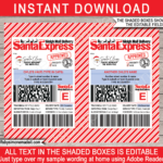 Large Santa Mail Shipping Labels   Fedex Style Pertaining To Free Printable North Pole Shipping Shipping Label From Santa