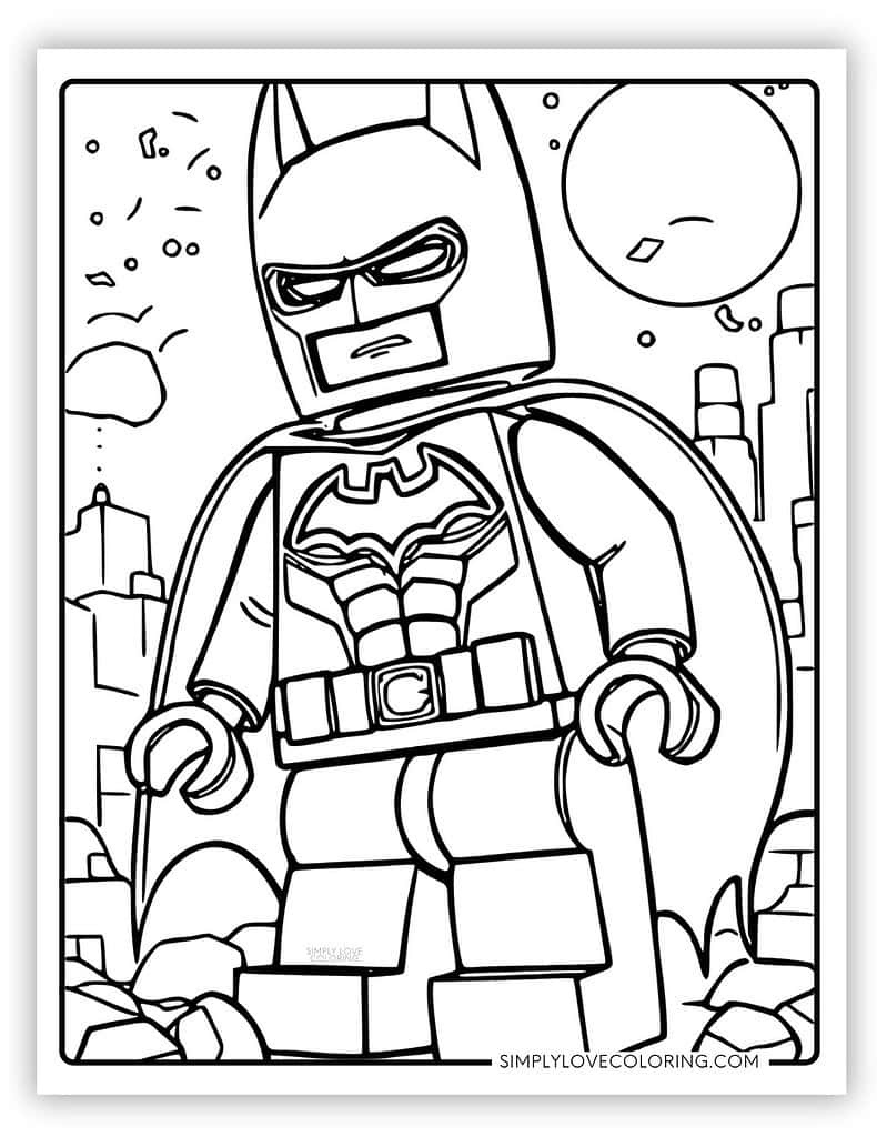 Lego Coloring Pages (Free Pdf Printables) - Simply Love Coloring with regard to Free Printable Lego Colouring Pages