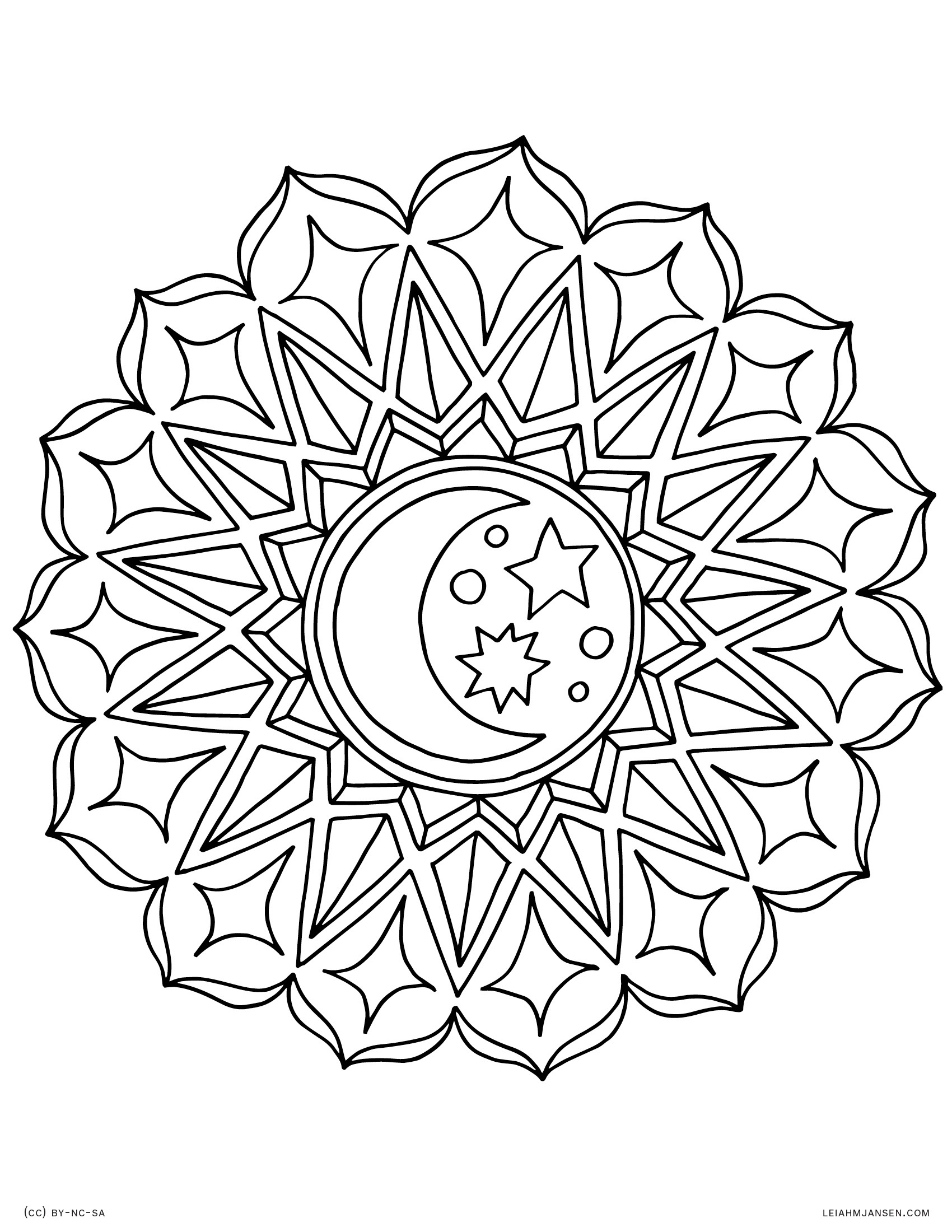 Leiah M Jansen with regard to Free Printable Mandala Coloring Pages For Adults