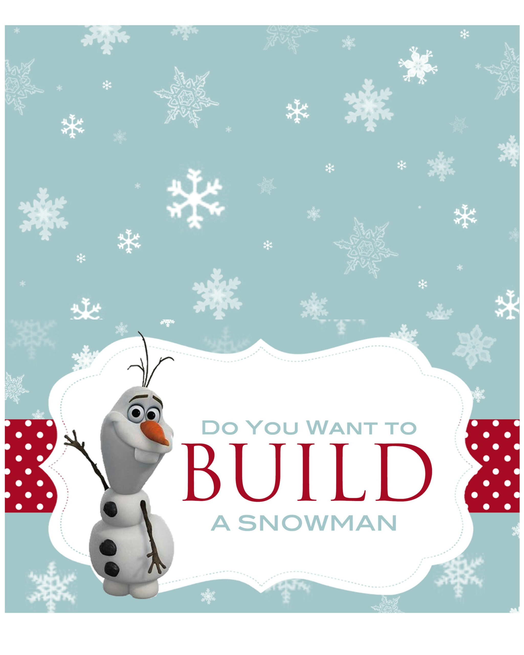 Let&amp;#039;S Build A Snowman Kit - With Free Printable! for Do You Want To Build A Snowman Label Free Printable