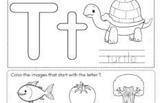 Letter T Coloring Worksheet - Free Printable, Digital, &amp; Pdf regarding Free Printable Alphabet Worksheets For Kindergarten