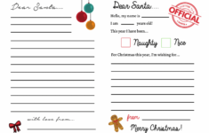 Letters To Santa Templates {Free Printables} - Super Busy Mum intended for Free Printable Santa Letter Templates
