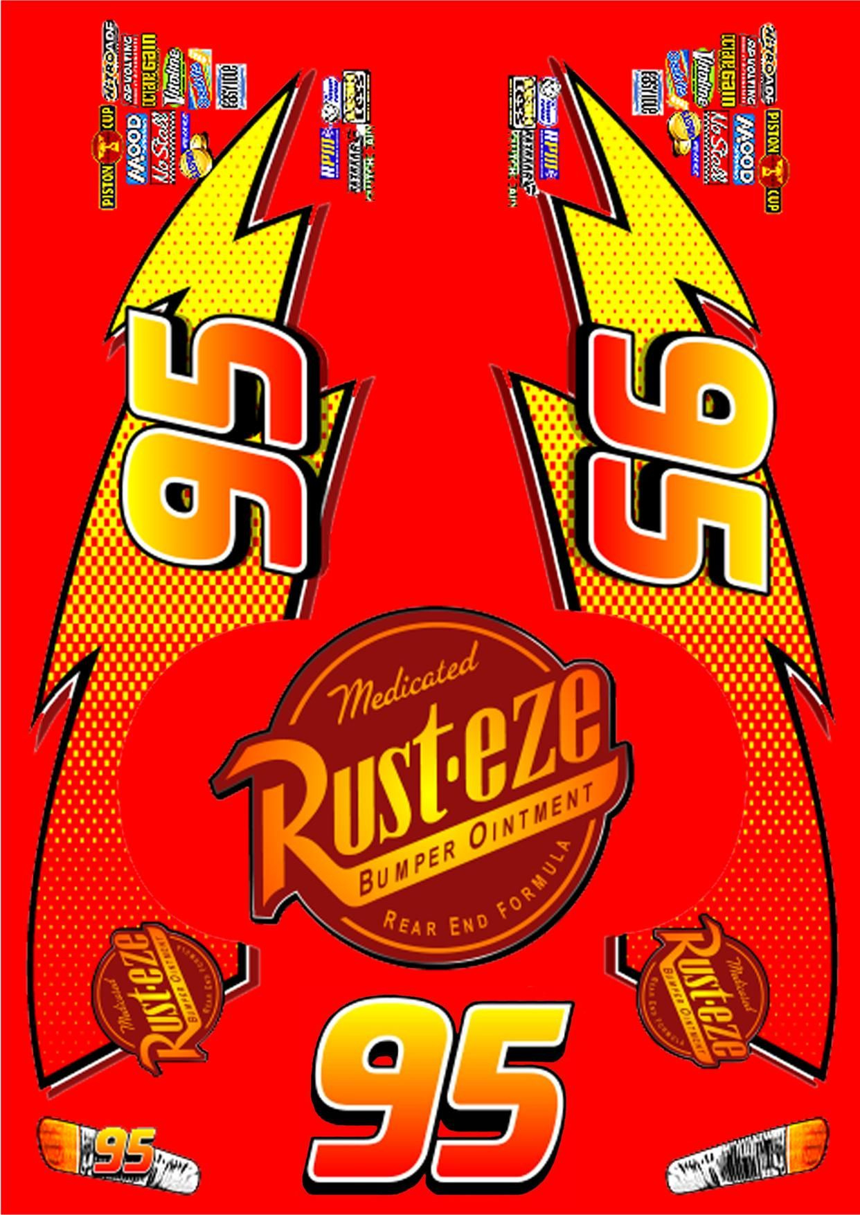 Lightning Mcqueen Decals - 7 Free Pdf Printables | Printablee pertaining to Free Printable Lightning Mcqueen Decals