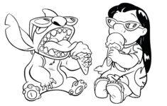 Lilo And Stitch Coloring Page For Children - Lilo And Stitch in Free Printable Lilo And Stitch Coloring Pages