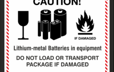 Lithium-Metall Batteries In Equipment Aufkleber inside Lithium Battery Label Printable