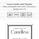 Luxury Candle Label Template Design Regarding Printable Label Stickers For Candles