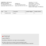 Macy'S Packing Slip Template | Cybra Throughout Macy&#039;s Return Label Printable