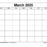 March 2025 Calendar   Printable Templates & More Intended For Free Printable Calendar March 2025