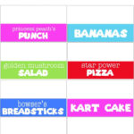 Mario Birthday Party   Pretty Providence With Free Printable Super Mario Party Food Labels