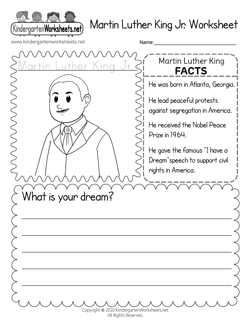 Martin Luther King Jr. Worksheet - Free Printable, Digital, &amp;amp; Pdf with regard to Free Printable Martin Luther King Worksheets