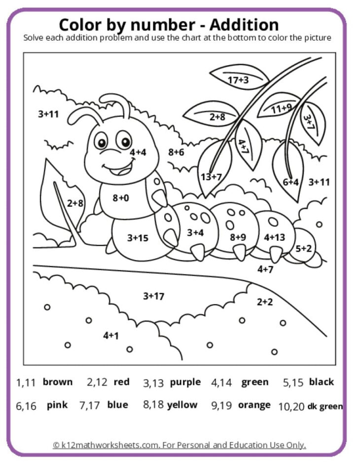 Free Printable Number Coloring Pages