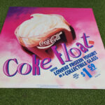 Mcdonald'S Translite Coke Float Coca Cola Blast Store Display Sign In Translite Soda Label Vending Machine