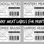Meat Labels, Halloween Pranks, Fake Food Labels, Funny Food Labels Throughout Free Printable Meat Label Template