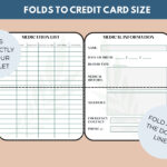 Medication List Wallet Card With Emergency Contact And Medical Inside Free Printable Medication Wallet Card