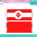 Medkit Wrappers   Medkit Candy Bar Labels   [Instant Download Regarding Printable Free Fortnite Medkit Label