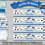 Melted Snowman Water Bottle Wrappers Christmas Party Favors Intended For Melted Snowman Water Bottle Labels Free Printable