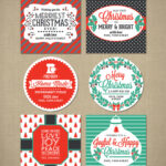 Merry Christmas Labelslittle Paper Sparrow | Free Printable In Merry Christmas Labels Printable