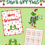 Merry Grinchmas Printable Gift Tags And Sign!   For The Love Of Food Throughout Free Printable Grinch Labels