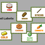 Minecraft Food Labels   Magical Printable With Regard To Free Printable Printable Minecraft Food Labels