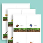 Minecraft Food Labels Throughout Free Printable Printable Minecraft Food Labels
