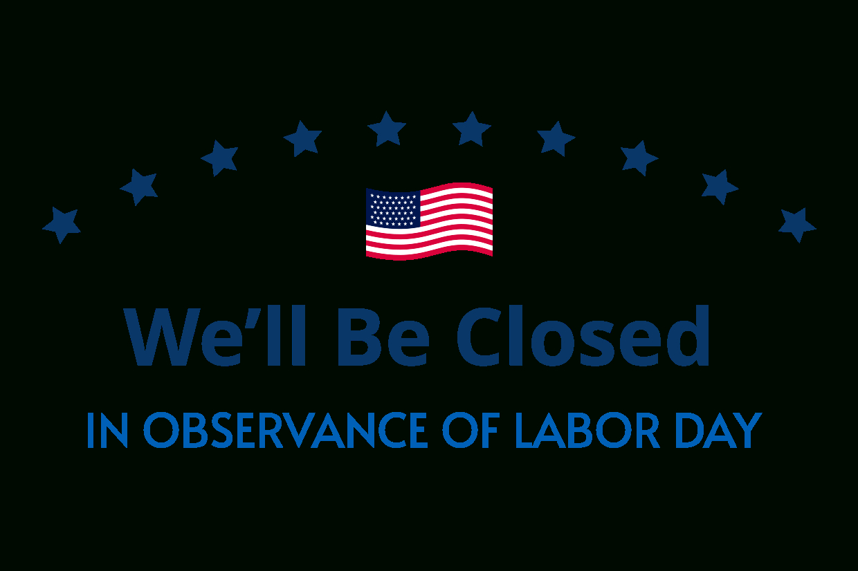 Minimalistic Closed On Labor Day Sign Template | Square Signs throughout Free Printable Closed For Labor Day Signs