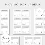 Moving Box Label Printables, Moving Organisation, Moving Labels In Printable Label For Box