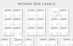 Moving Box Label Printables, Moving Organisation, Moving Labels in Printable Label For Box