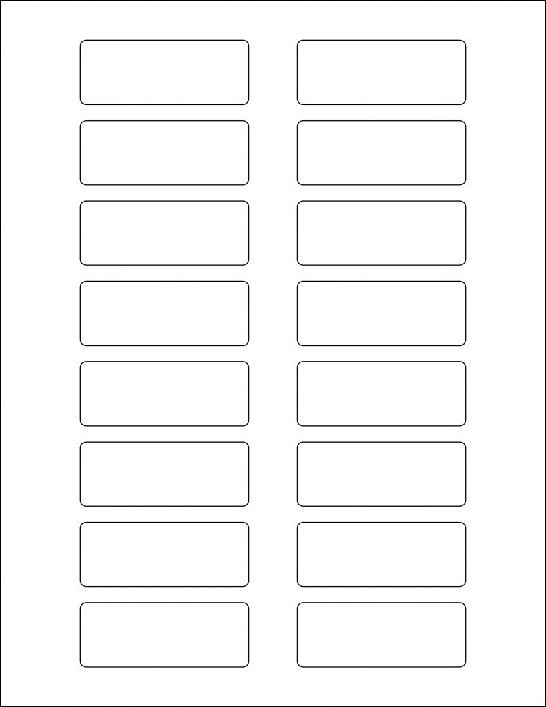Mr750 – 1″ X 2-5/8″ – Us Letter Sheet – 16 Rectangle Labels – Mr-Label inside Label Templates Free Printable 1 X 2 5/8
