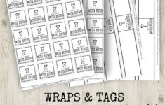 Mug Rug Tag Wrap Label For Crochet Knitting - Printable Label for Mug Rug Printable Label