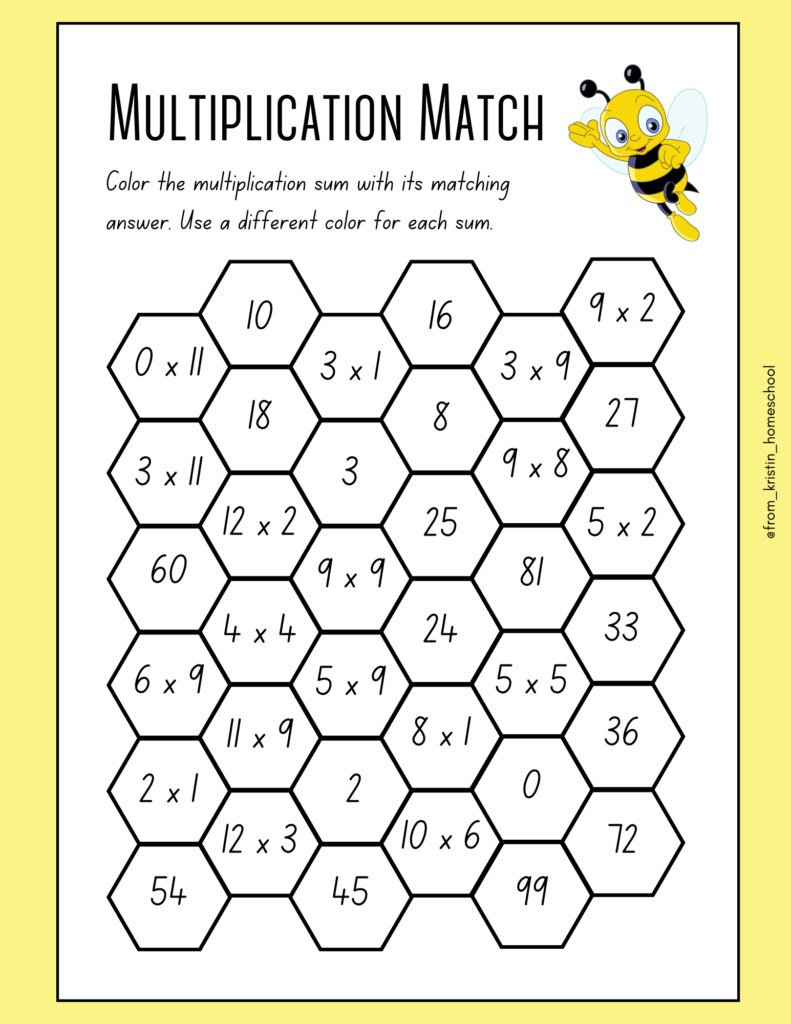 Multiplication Math Coloring Worksheets ⋆ Fromkristin pertaining to Free Printable Multiplication Color By Number