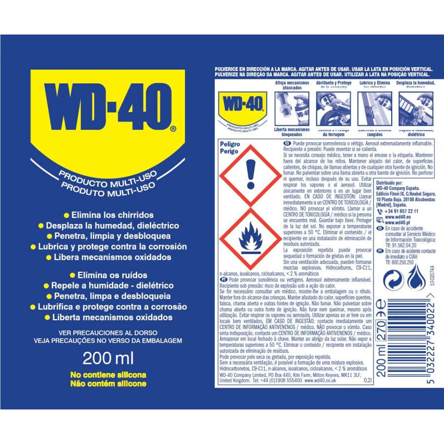 Multiusos Wd-40 200Ml throughout Wd 40 Label Printable