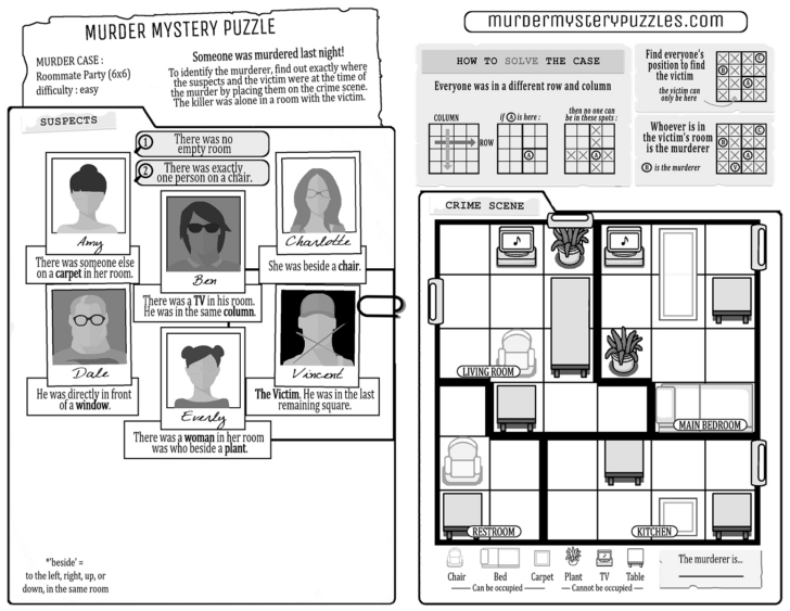 Free Printable Murder Mystery Games